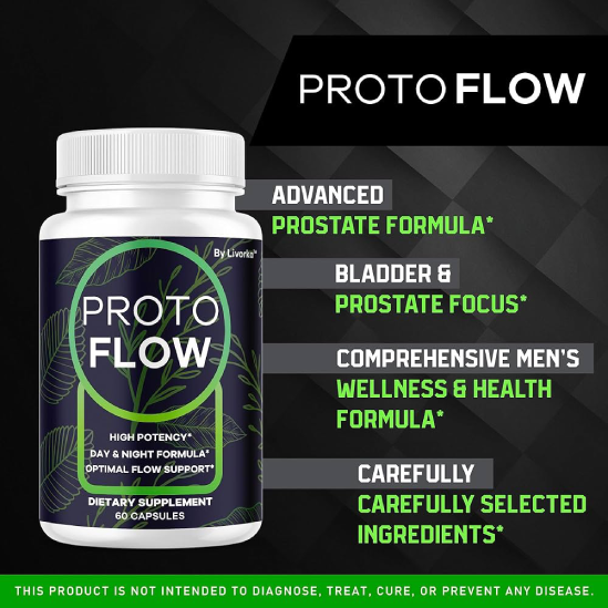 Protoflow natural prostate support formula benefits including improved urinary flow, better nighttime comfort, and daily male wellness support
